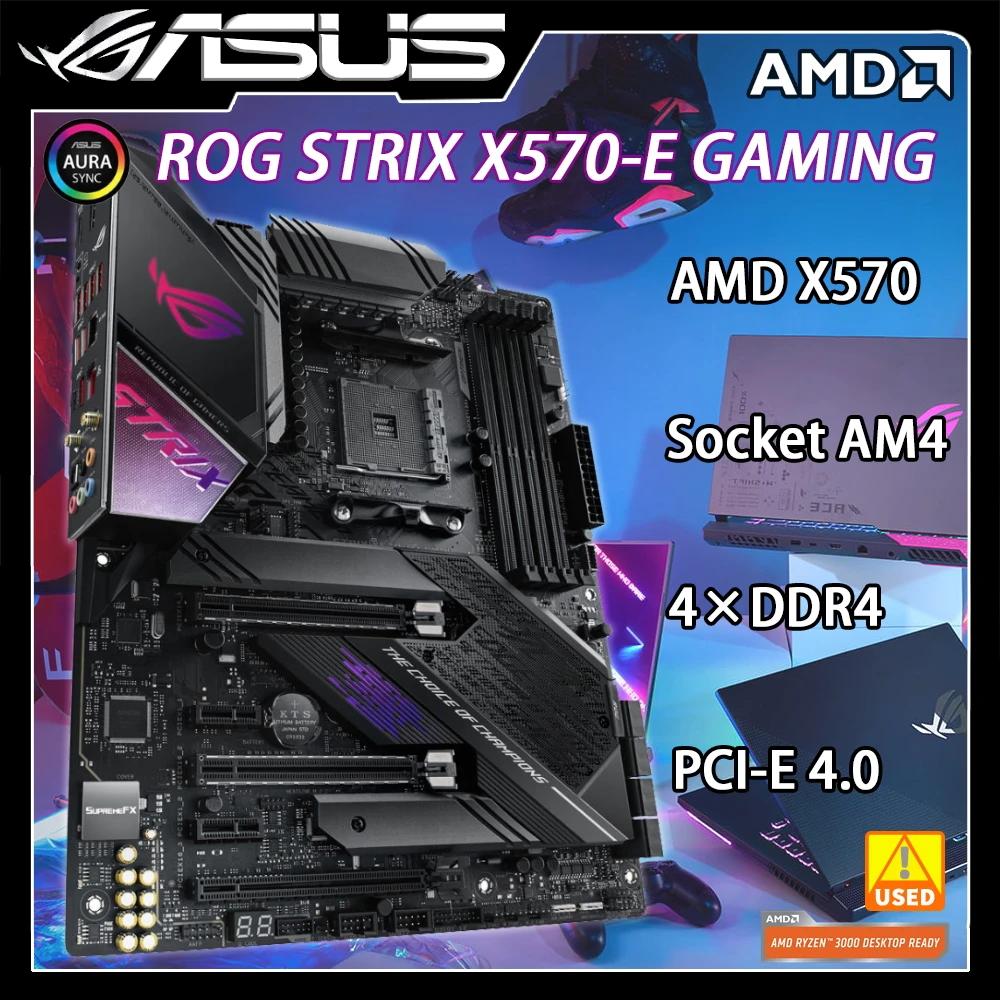 ASUS ROG STRIX X570-E ̹ , AM4 AMD X570 , DDR4 128GB, M.2 PCI-E 4.0 R9 R7 R5 R3 Cpus HDMI ÷ Ʈ, USB3.2